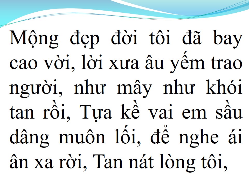 Lời bài hát TÌNH NHƯ MÂY KHÓI