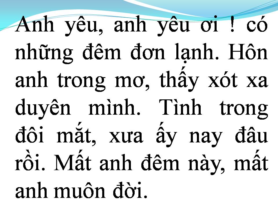Lời bài hát TÌNH NỒNG CHÁY