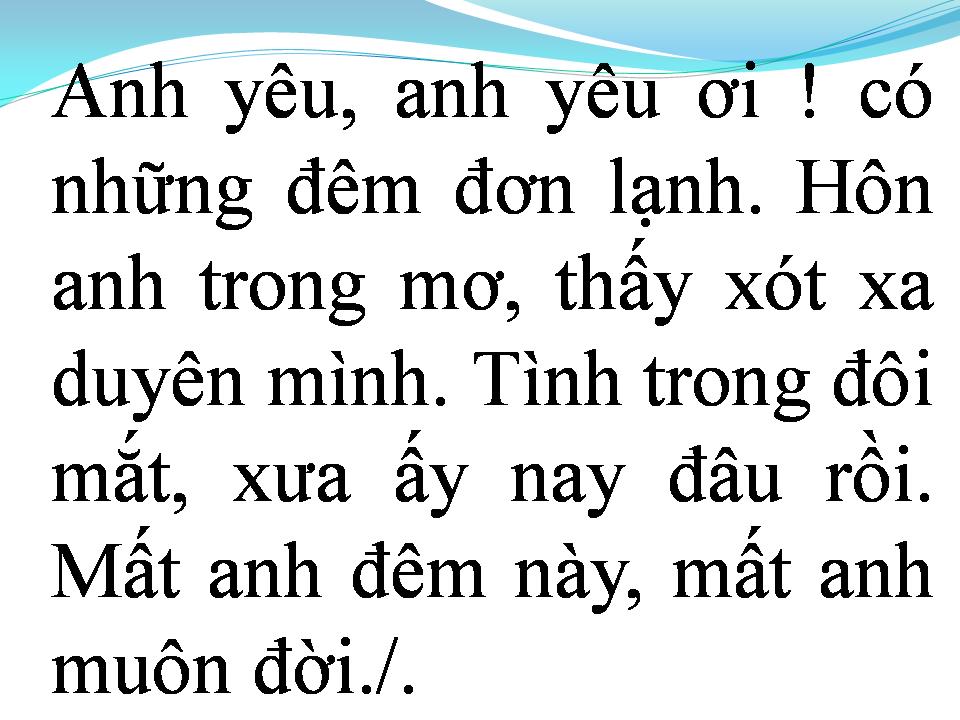 Lời bài hát TÌNH NỒNG CHÁY