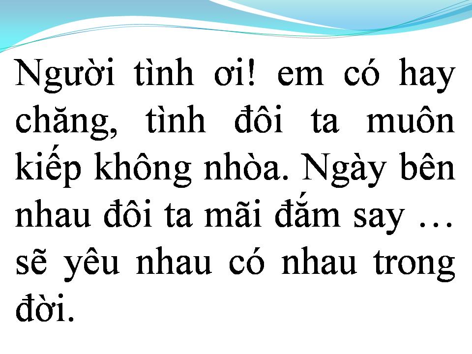Lời bài hát TÌNH NUỐI TIẾC