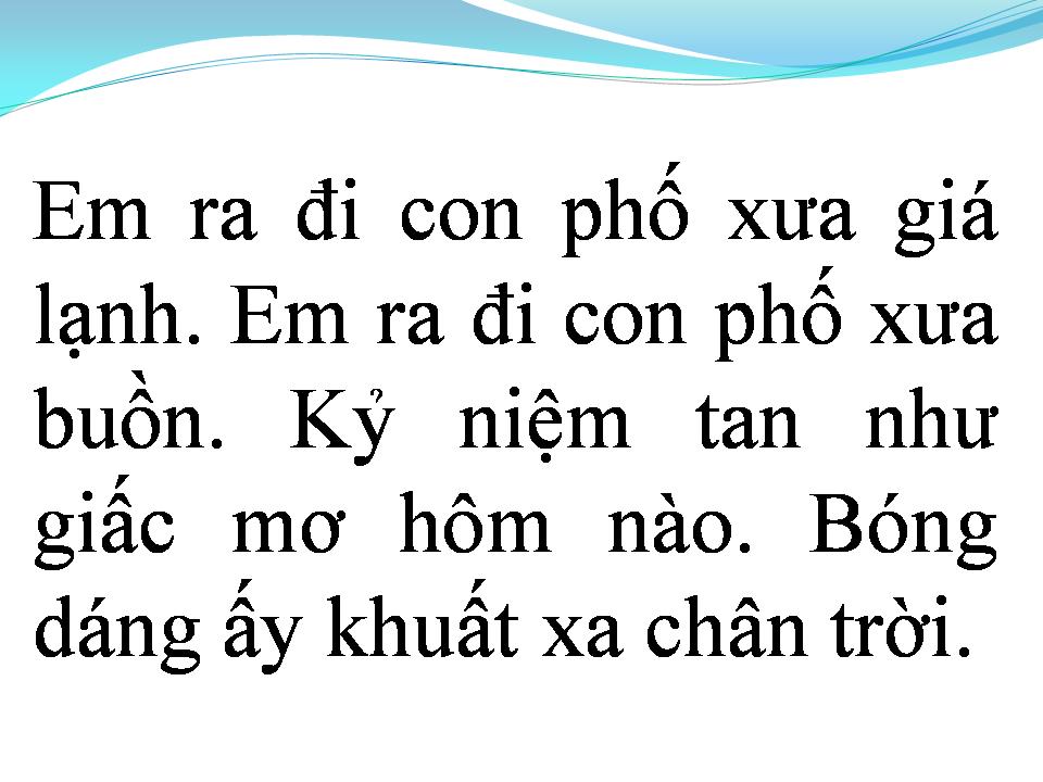Lời bài hát TÌNH NUỐI TIẾC