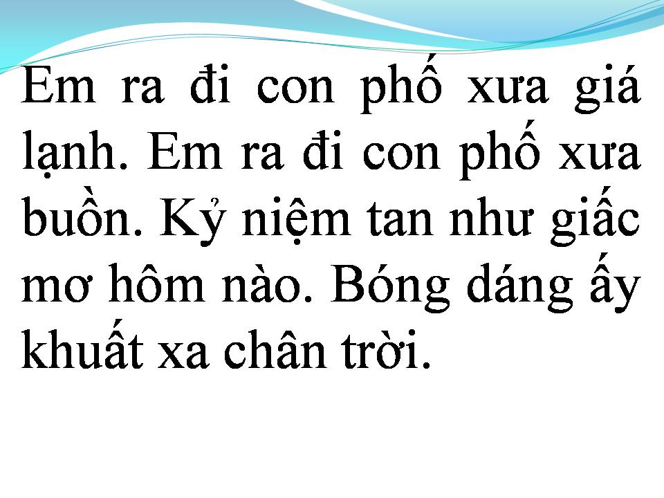Lời bài hát TÌNH NUỐI TIẾC
