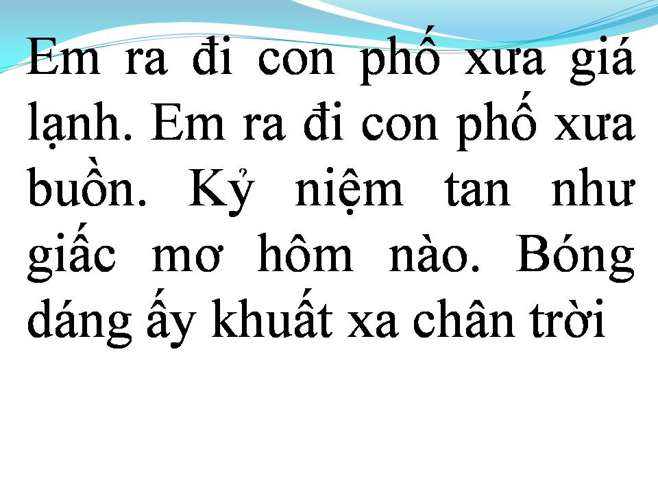 Lời bài hát TÌNH NUỐI TIẾC