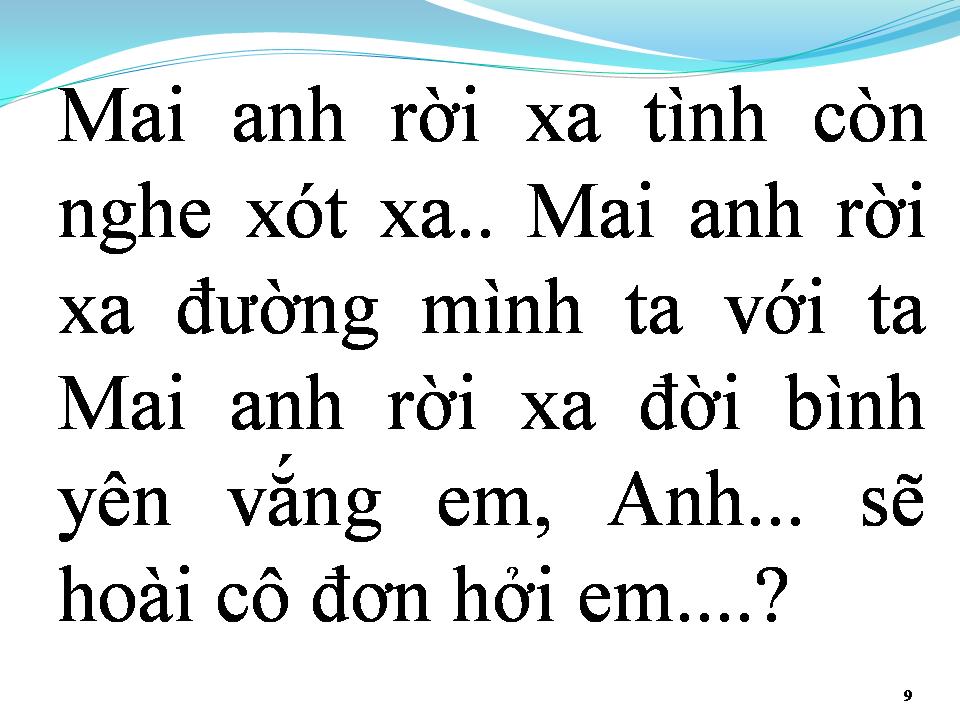 Lời bài hát TÌNH ƠI XIN NGỦ YÊN