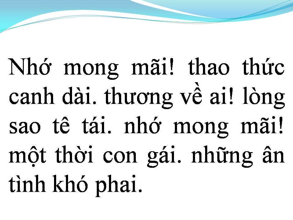 Lời bài hát TÌNH PHIÊU LÃNG