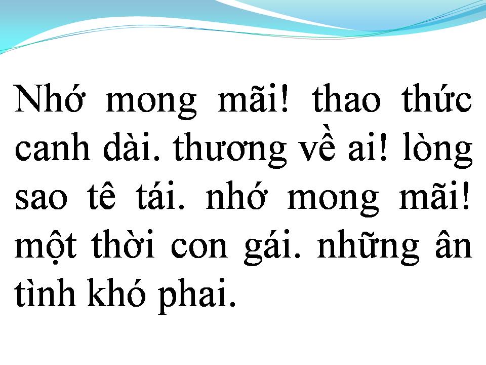 Lời bài hát TÌNH PHIÊU LÃNG