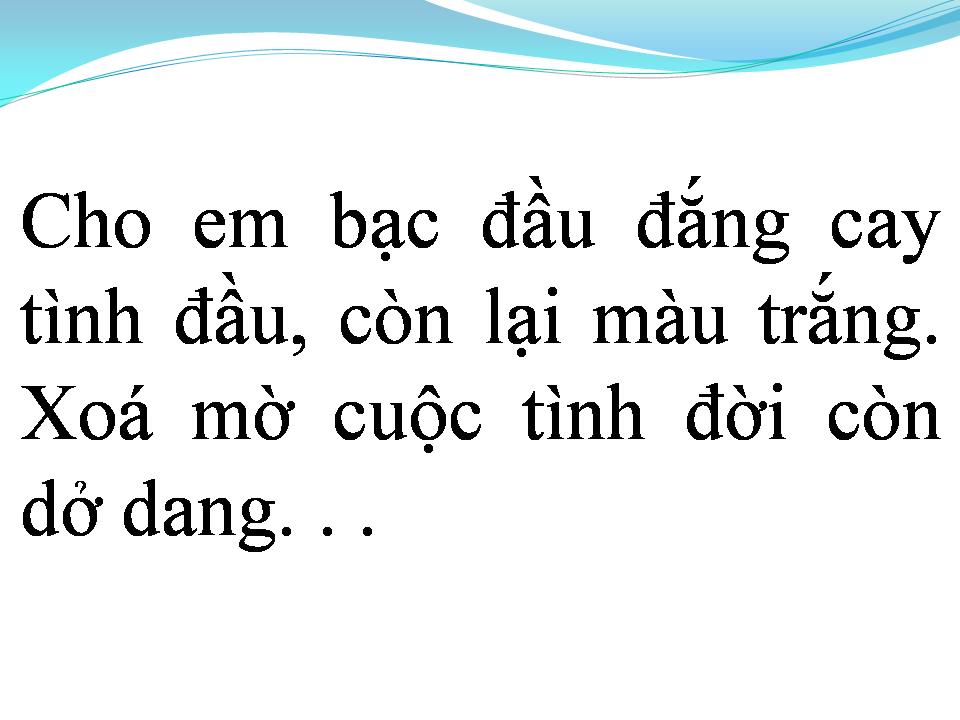 Lời bài hát TÌNH PHỤ