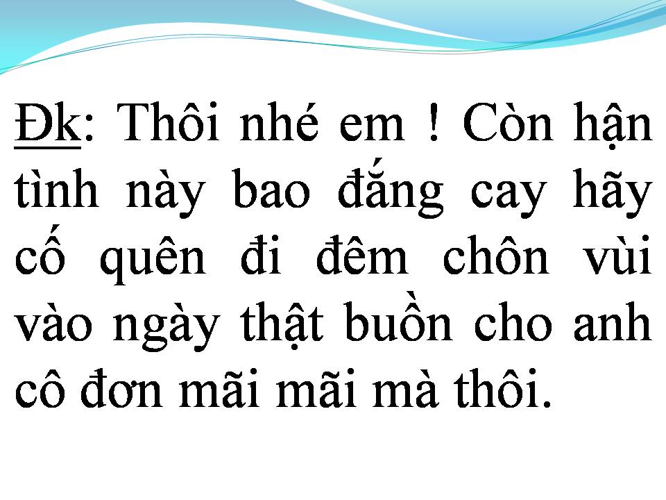 Lời bài hát TÌNH PHỤ