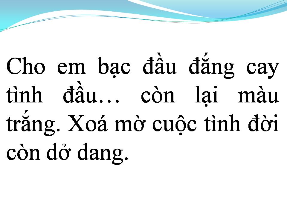 Lời bài hát TÌNH PHỤ