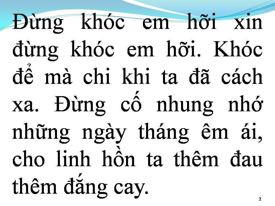 Lời bài hát TÌNH RA ĐI NGƯỜI CHẲNG MUỐN CHIA LY