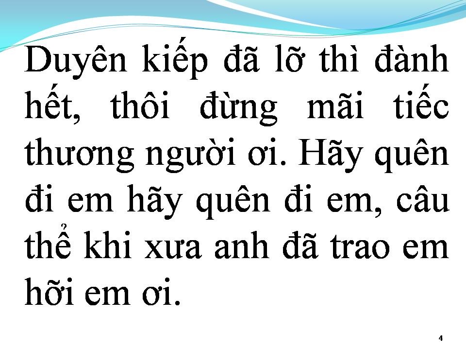 Lời bài hát TÌNH RA ĐI NGƯỜI CHẲNG MUỐN CHIA LY