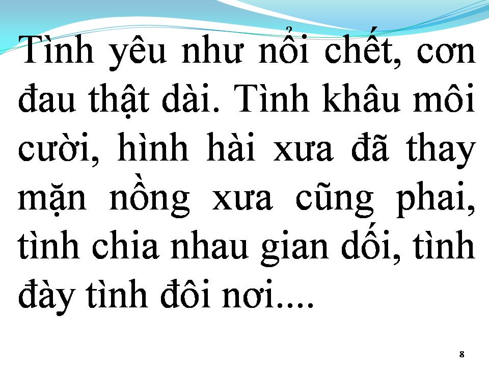 Lời bài hát TÌNH SẦU