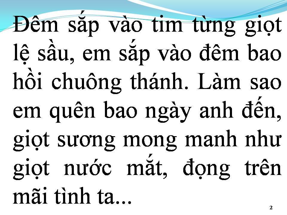 Lời bài hát TÌNH SƯƠNG KHÓI