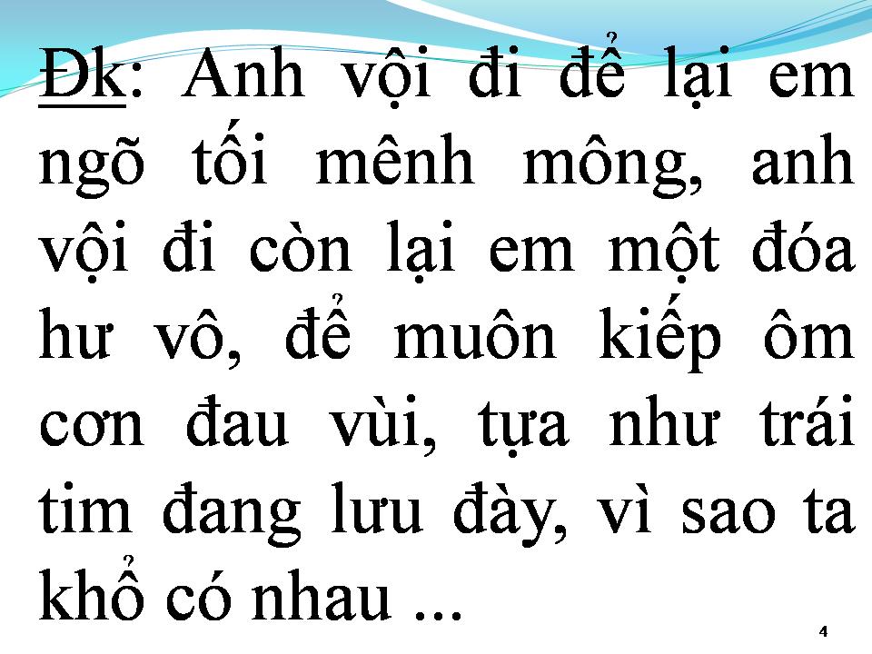 Lời bài hát TÌNH SƯƠNG KHÓI