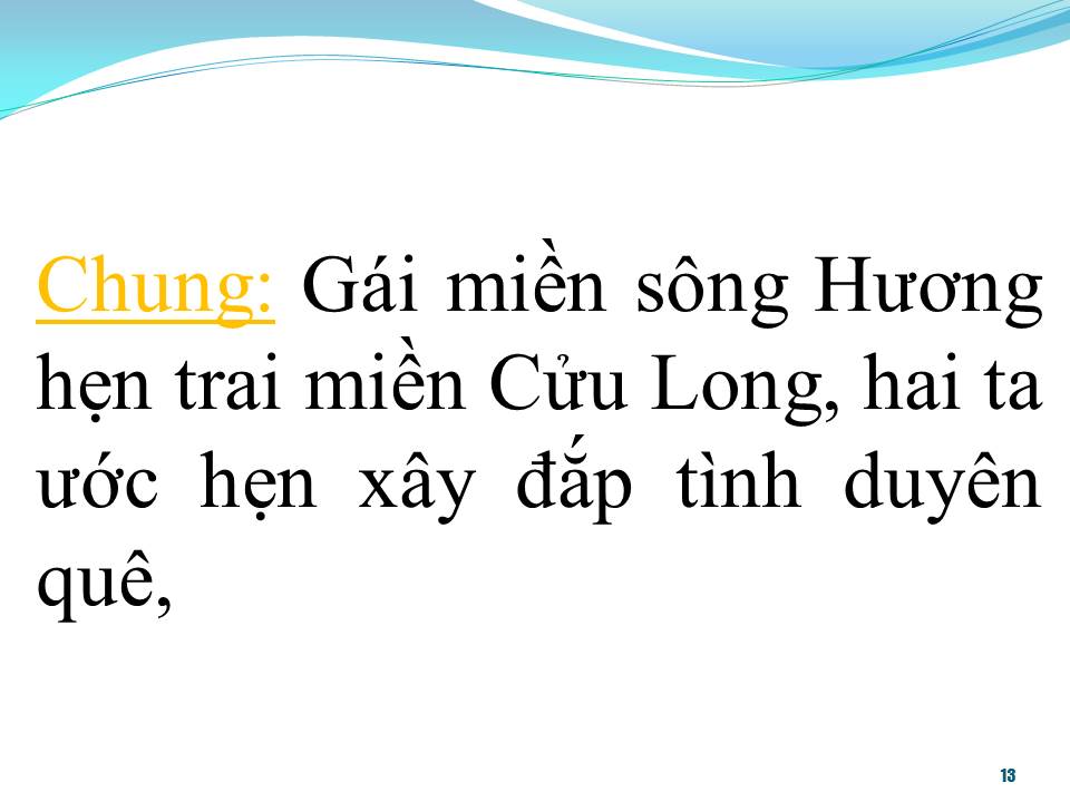 Lời bài hát TÌNH THẮM DUYÊN QUÊ (SONG CA)