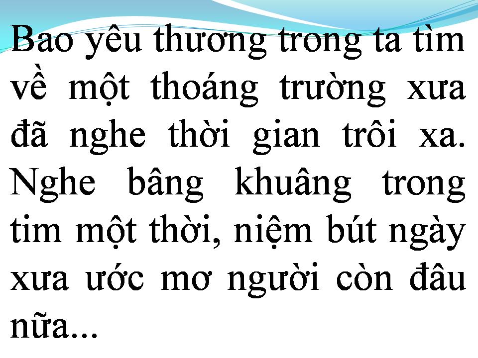 Lời bài hát TÌNH THƠ