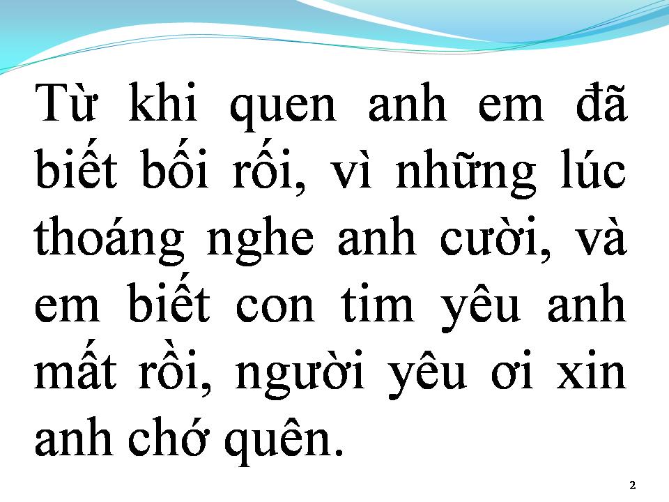 Lời bài hát TÌNH THÔI XÓT XA