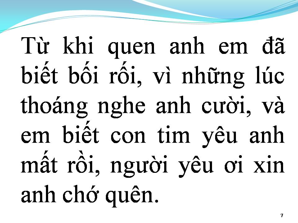 Lời bài hát TÌNH THÔI XÓT XA