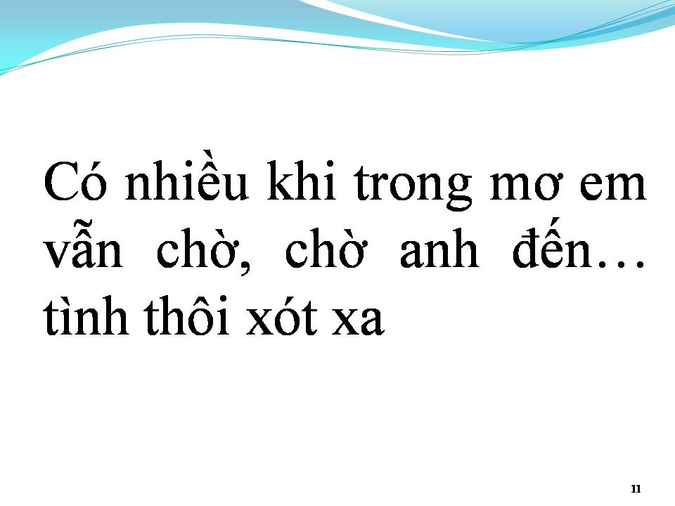 Lời bài hát TÌNH THÔI XÓT XA
