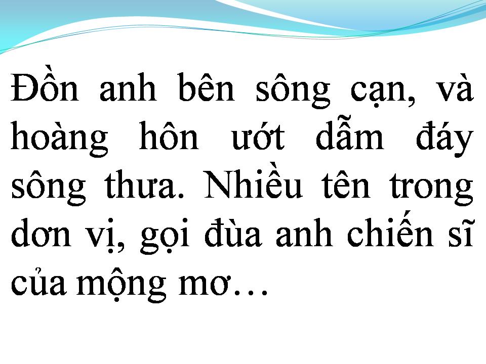 Lời bài hát TÌNH THƯ CỦA LÍNH