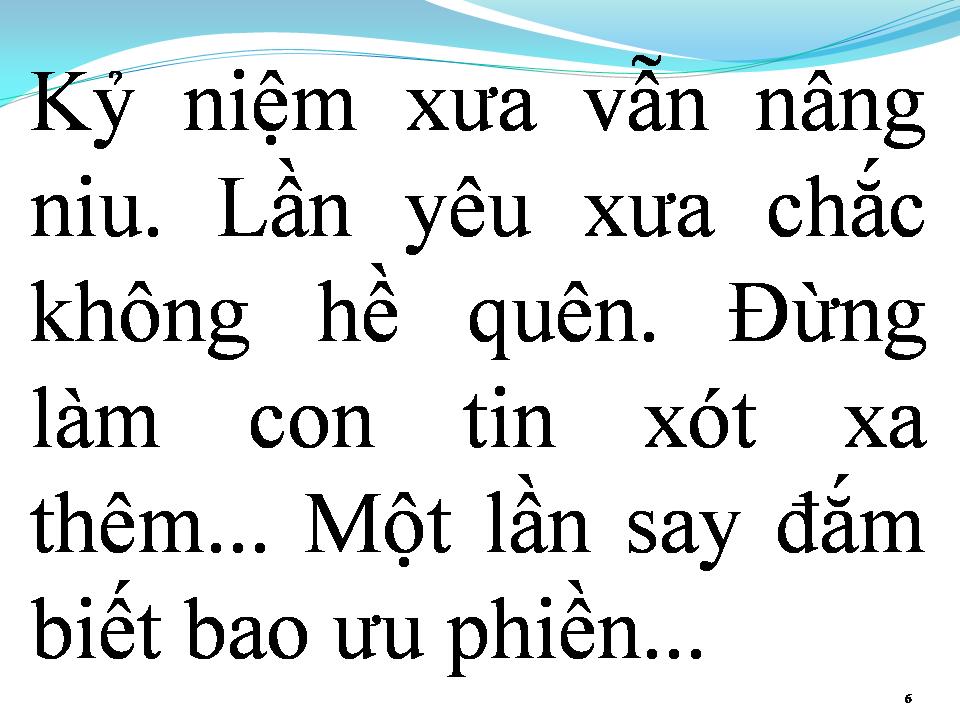 Lời bài hát TÌNH TRONG DĨ VÃNG