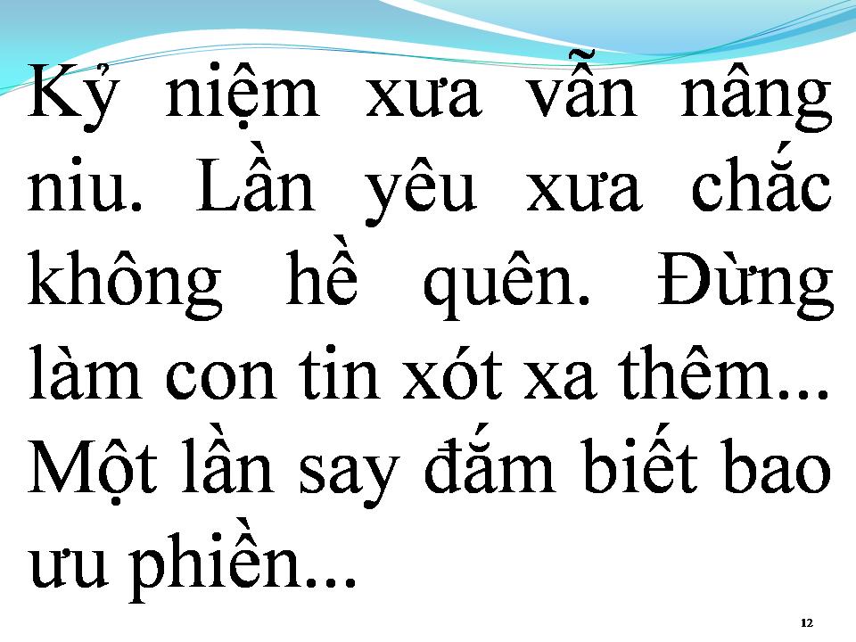 Lời bài hát TÌNH TRONG DĨ VÃNG