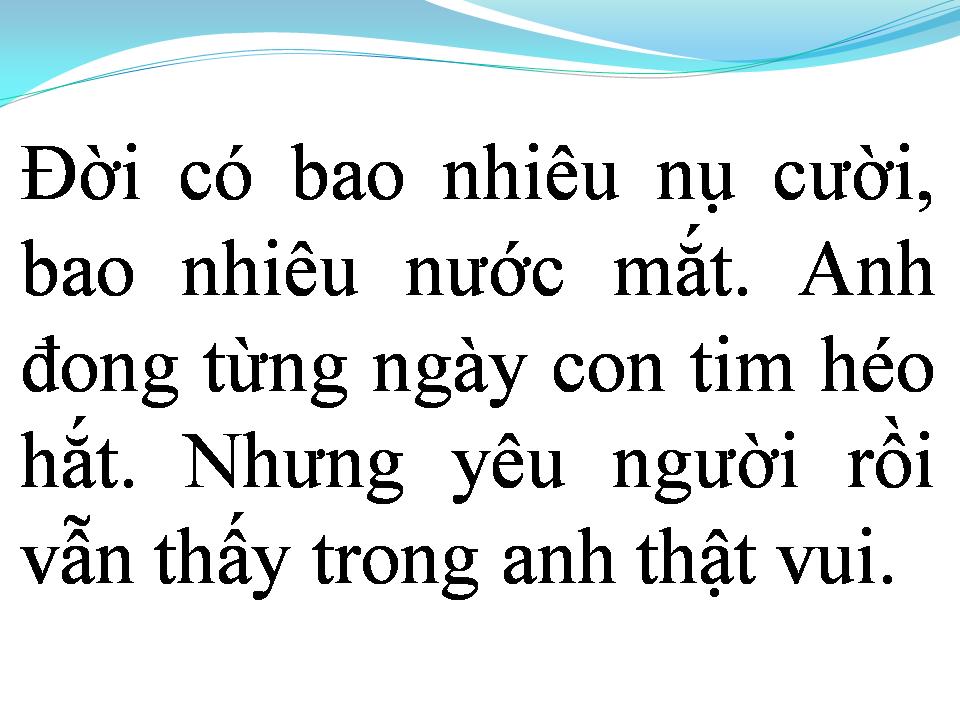 Lời bài hát TÌNH TUYỆT VỌNG
