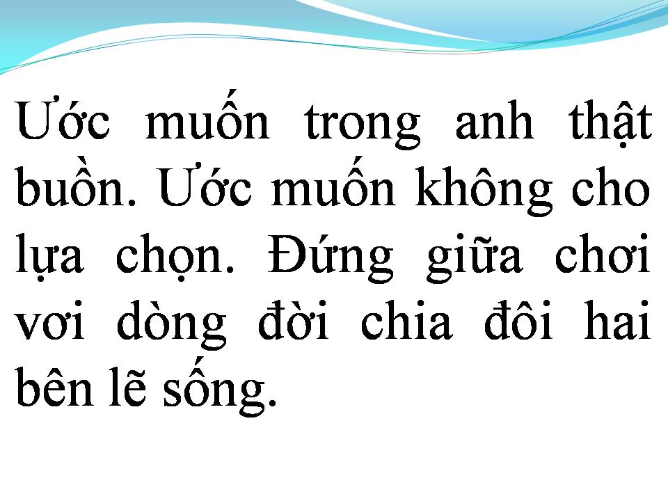 Lời bài hát TÌNH TUYỆT VỌNG