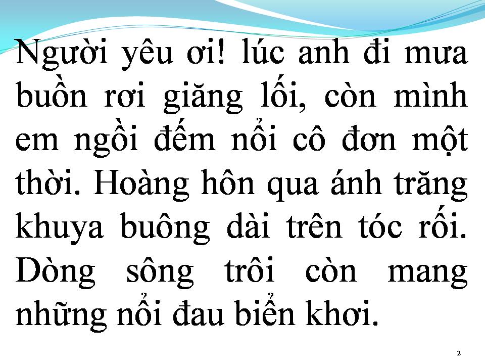 Lời bài hát TÌNH VẪN CHƯA YÊN