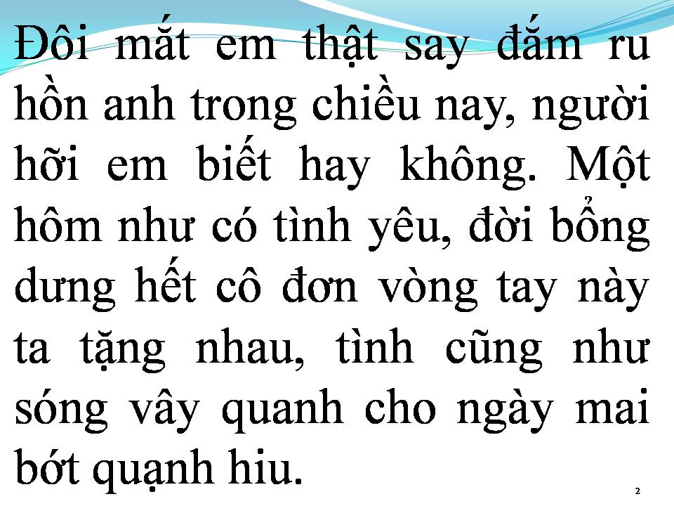 Lời bài hát TÌNH VẪN THIẾT THA