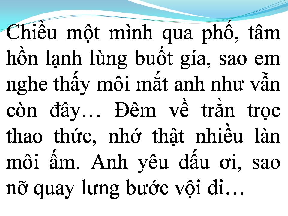 Lời bài hát TÌNH XA KHUẤT
