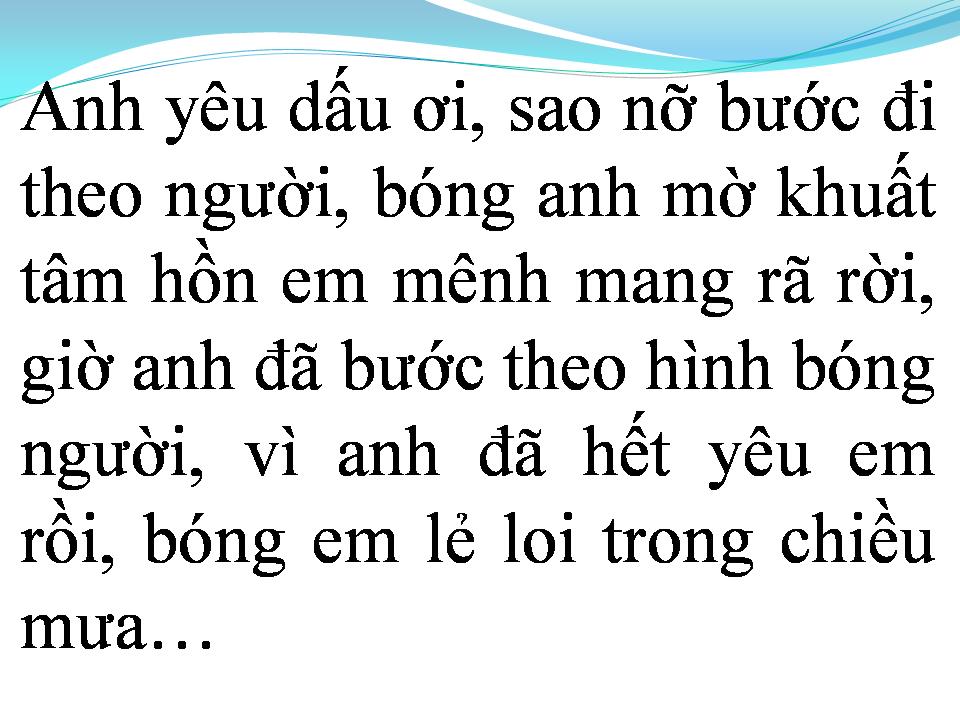 Lời bài hát TÌNH XA KHUẤT