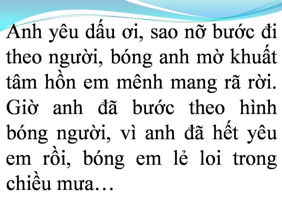 Lời bài hát TÌNH XA KHUẤT