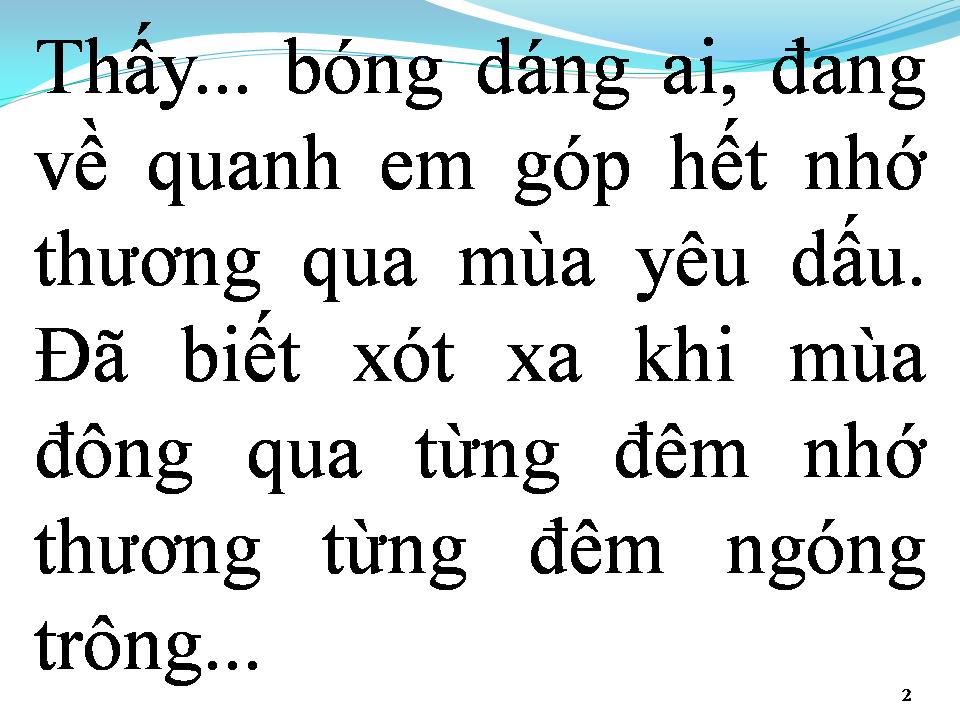 Lời bài hát TÌNH XÓT XA THÔI