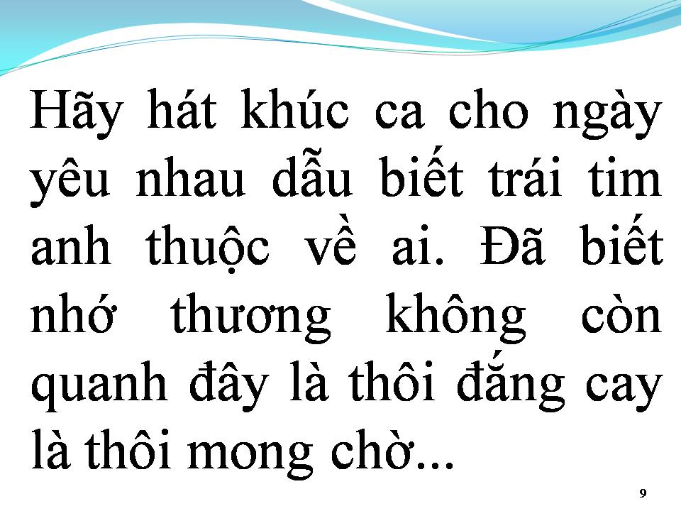 Lời bài hát TÌNH XÓT XA THÔI