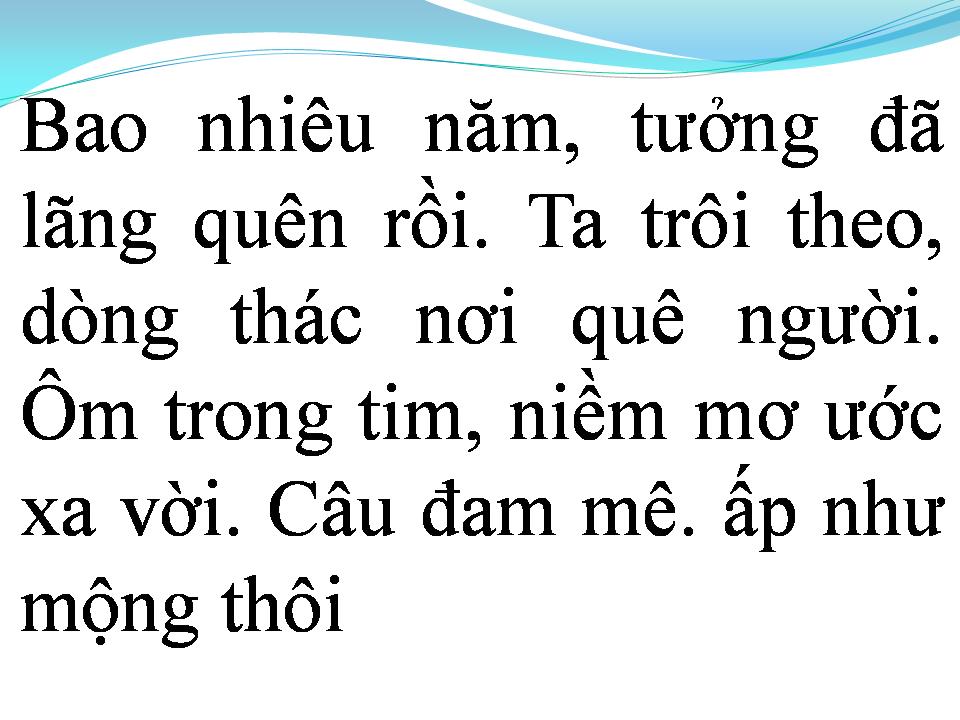 Lời bài hát TÌNH XƯA