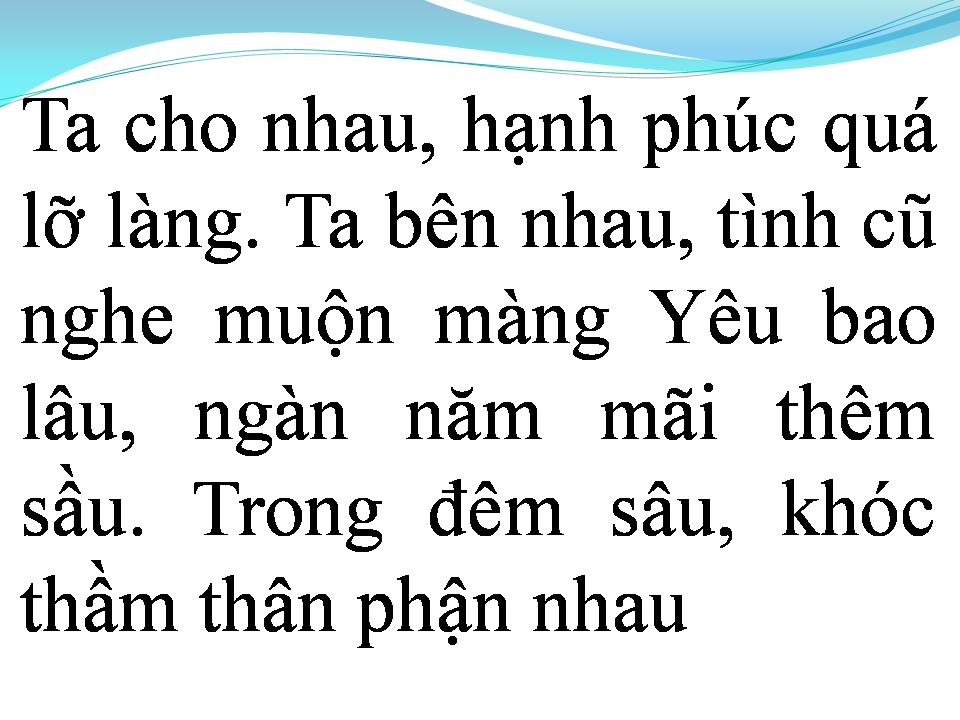 Lời bài hát TÌNH XƯA