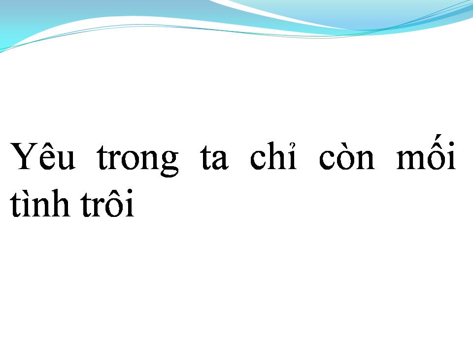 Lời bài hát TÌNH XƯA