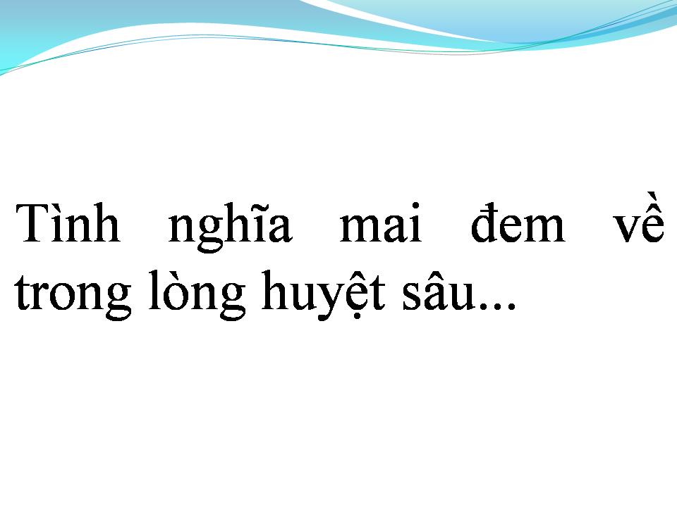Lời bài hát TÌNH XƯA NGHĨA CŨ 
