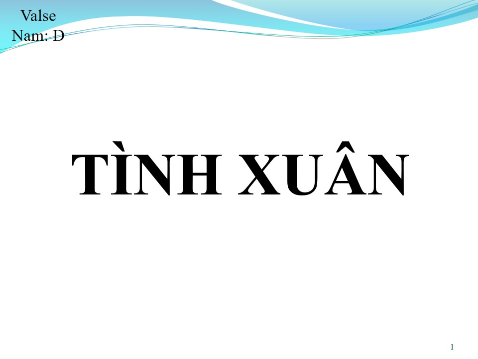 Lời bài hát TÌNH XUÂN