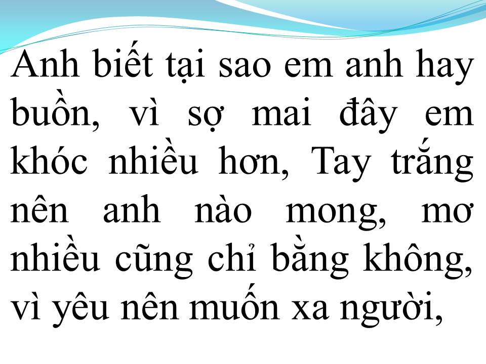 Lời bài hát TÌNH YÊU CÁCH TRỞ