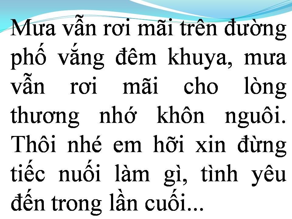 Lời bài hát TÌNH YÊU ĐẾN TRONG GIÃ TỪ