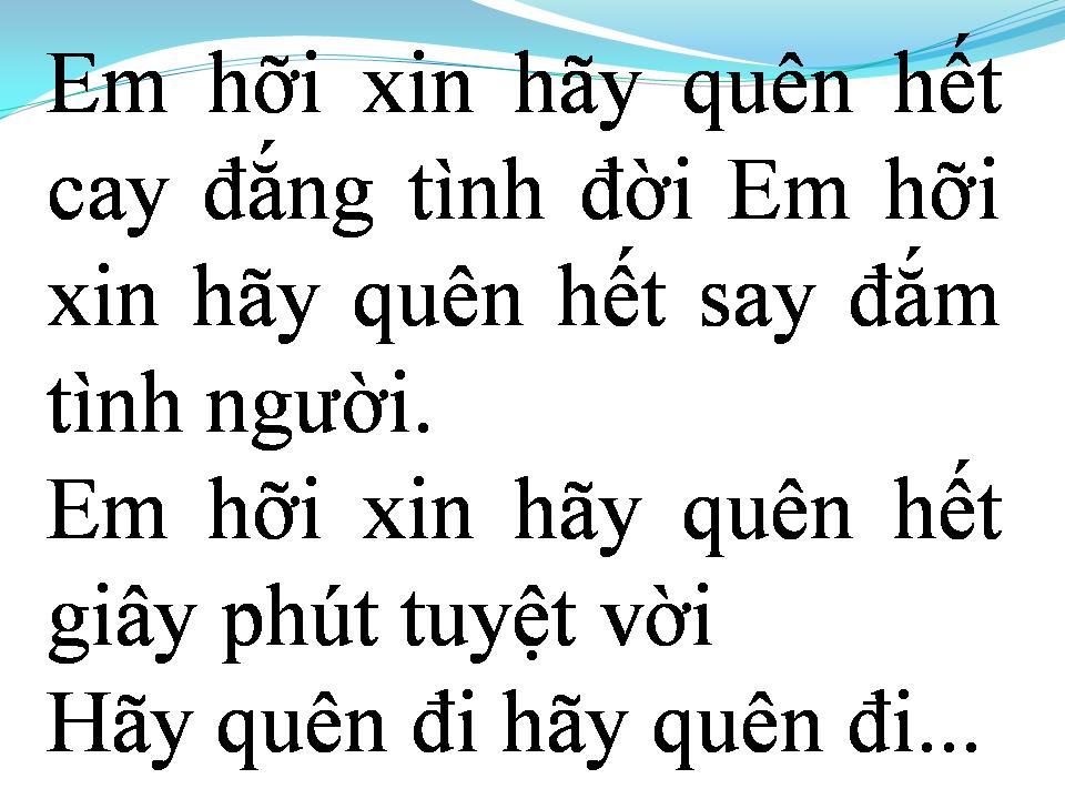 Lời bài hát TÌNH YÊU ĐẾN TRONG GIÃ TỪ