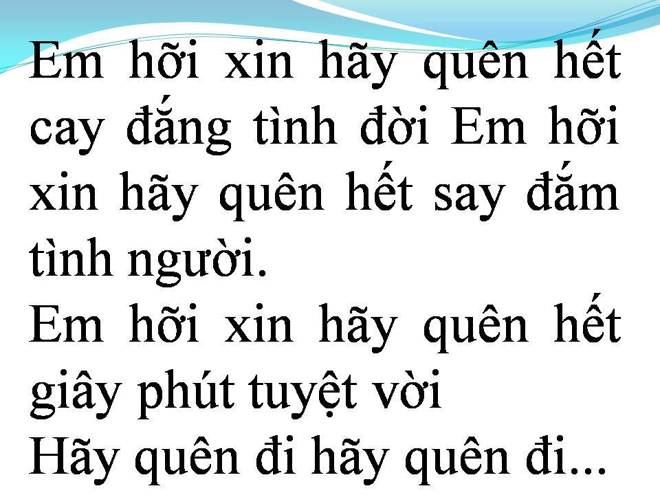 Lời bài hát TÌNH YÊU ĐẾN TRONG GIÃ TỪ