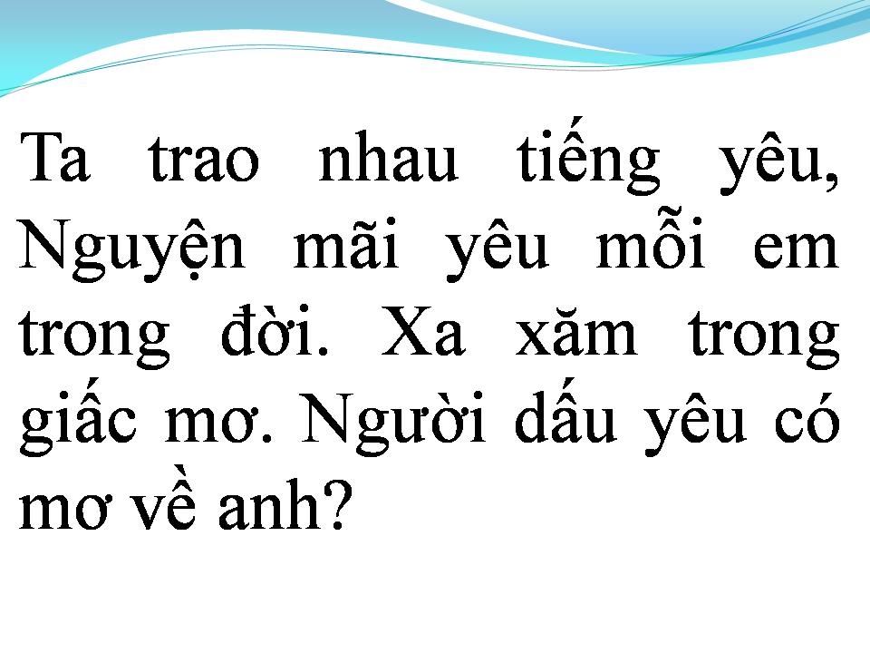 Lời bài hát TÌNH YÊU DIỆU KỲ
