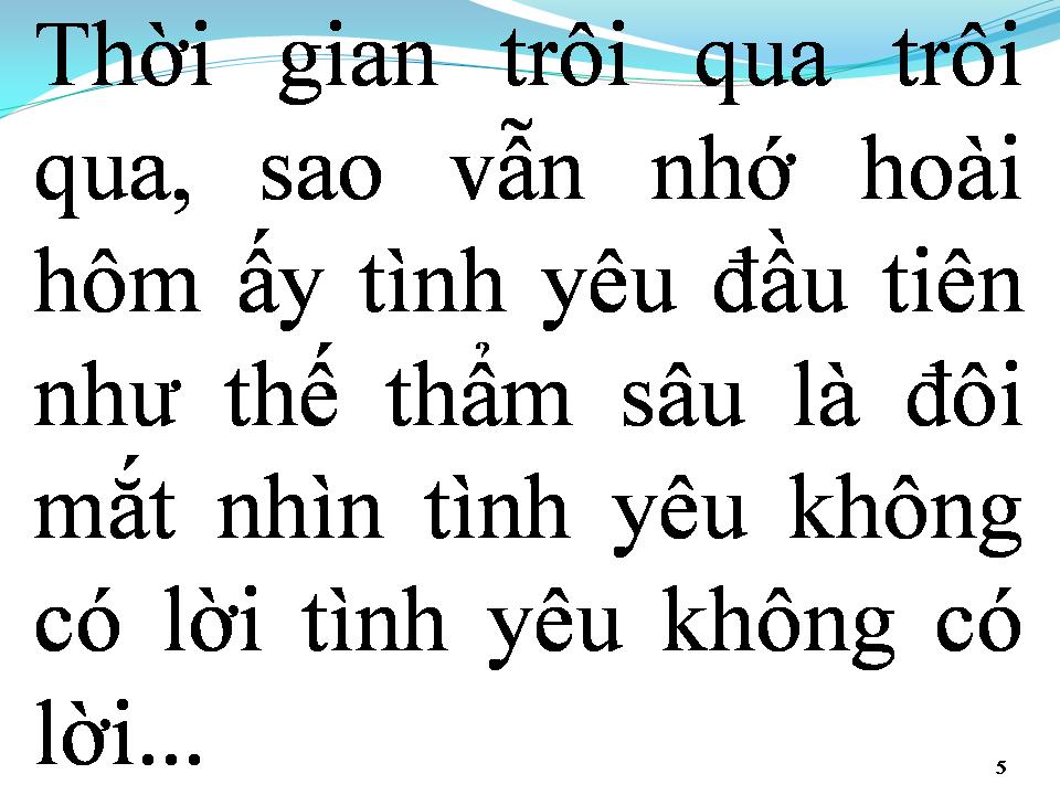 Lời bài hát TÌNH YÊU KHÔNG LỜI