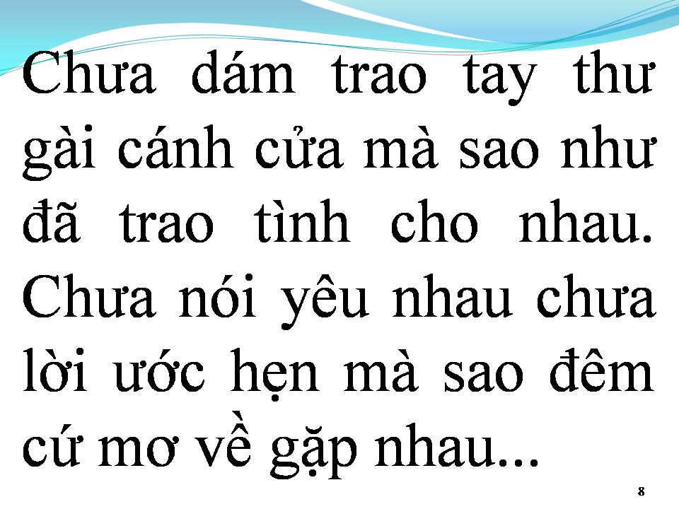 Lời bài hát TÌNH YÊU KHÔNG LỜI