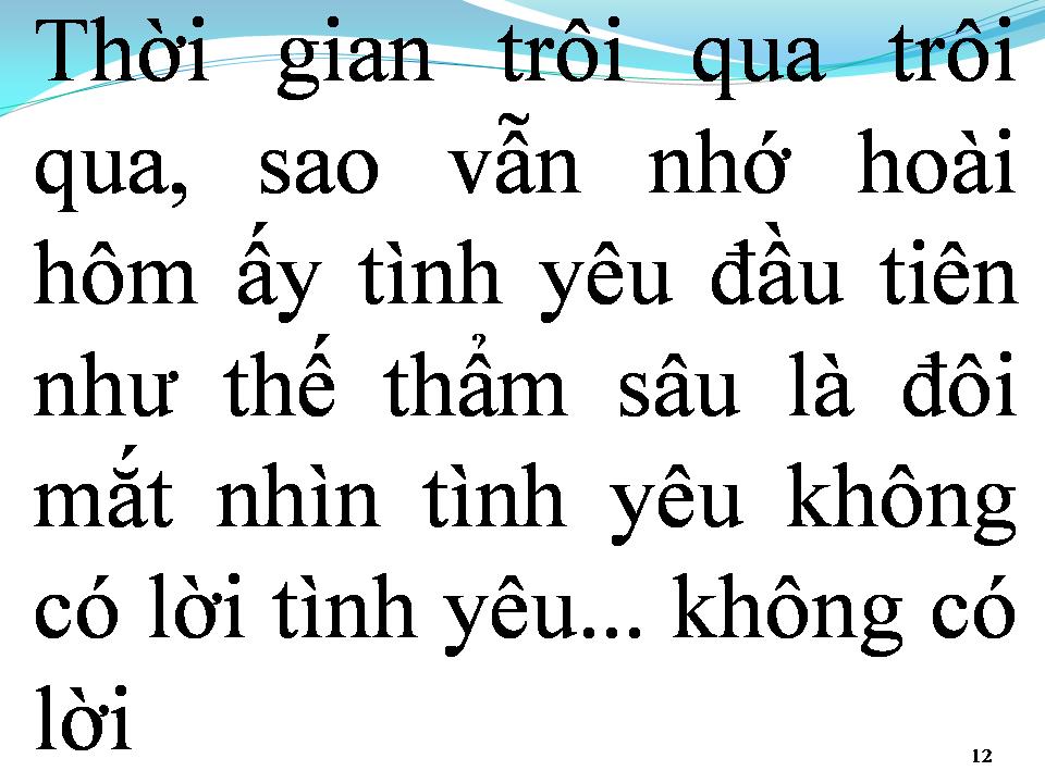 Lời bài hát TÌNH YÊU KHÔNG LỜI