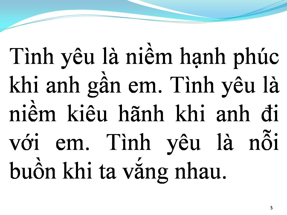 Lời bài hát TÌNH YÊU LÀ GÌ