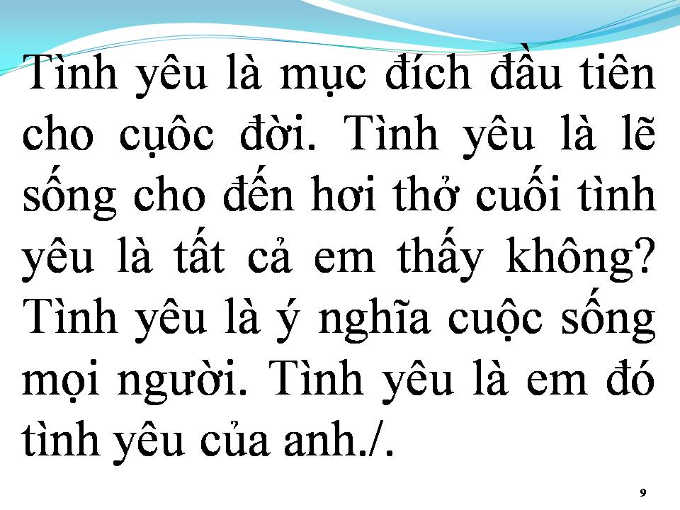Lời bài hát TÌNH YÊU LÀ GÌ